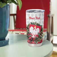 Poland Christmas Tumbler Cup Dziadek Mroz With Wreath - Wonder Print Shop