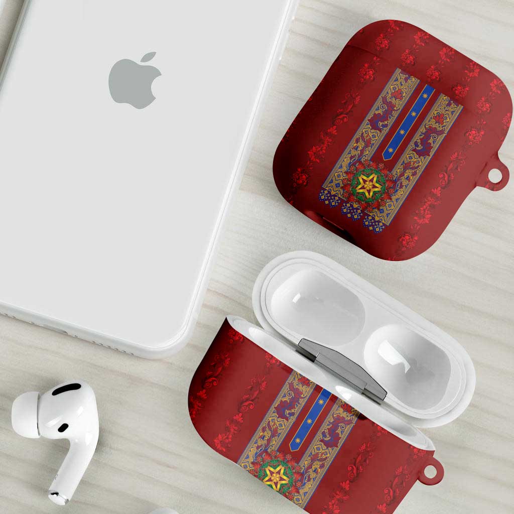 Philippines Christmas AirPods Case Parol Xmas Barong Style - Wonder Print Shop