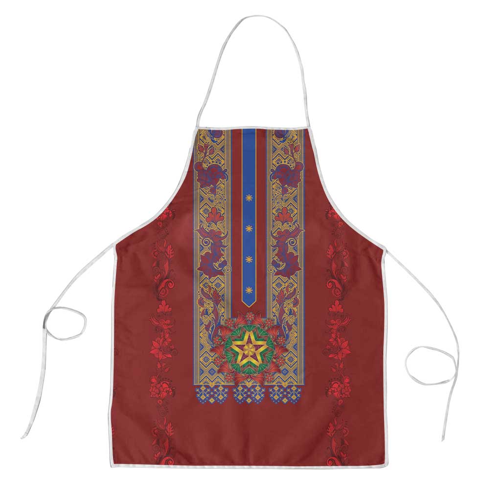 Philippines Christmas Apron Parol Xmas Barong Style - Wonder Print Shop