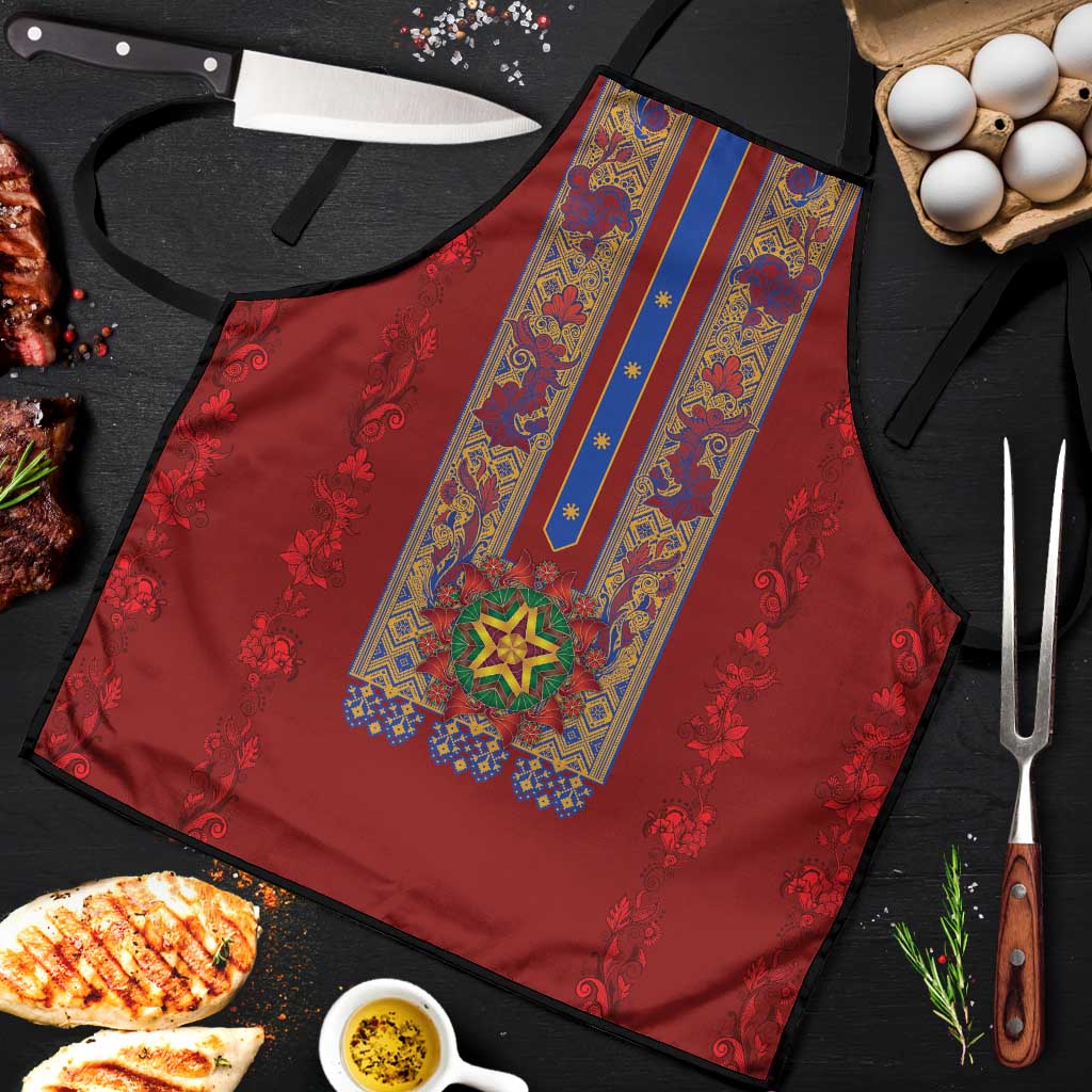 Philippines Christmas Apron Parol Xmas Barong Style - Wonder Print Shop