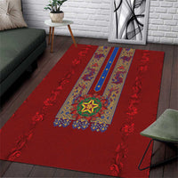Philippines Christmas Area Rug Parol Xmas Barong Style - Wonder Print Shop