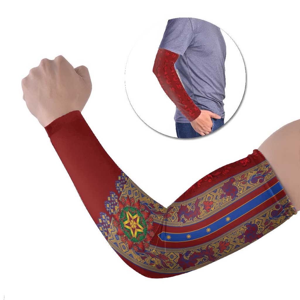 Philippines Christmas Arm Sleeves Parol Xmas Barong Style - Wonder Print Shop