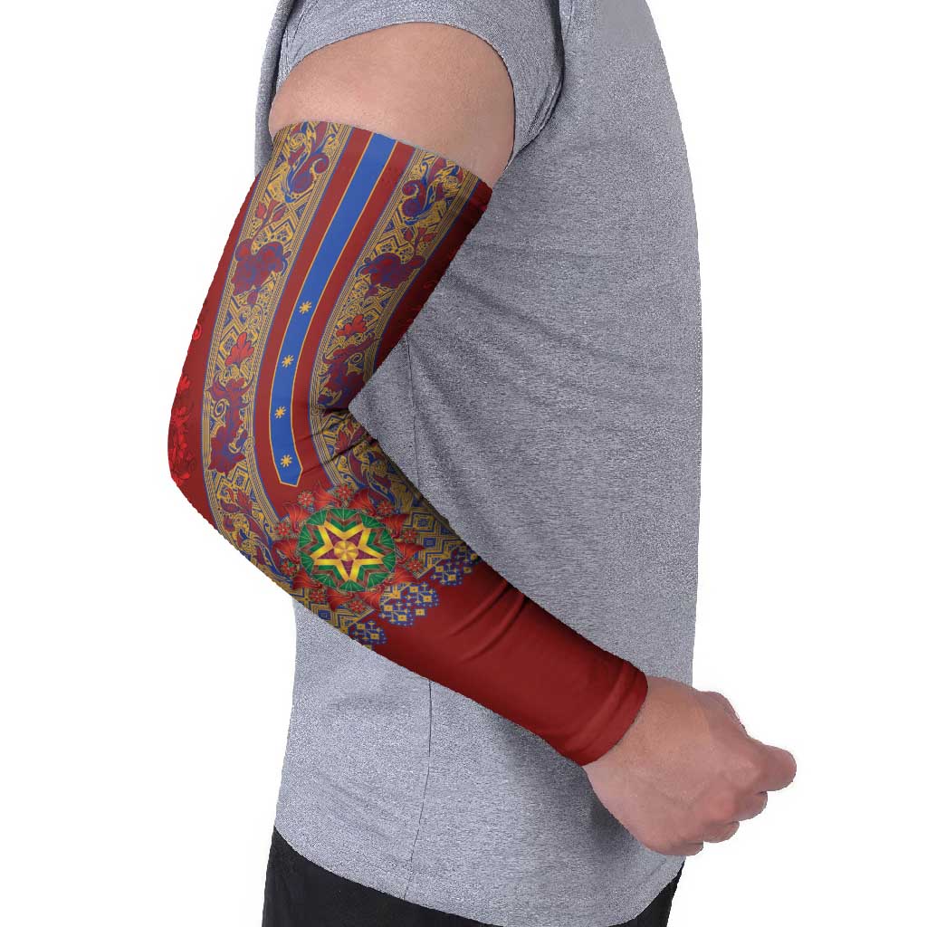 Philippines Christmas Arm Sleeves Parol Xmas Barong Style - Wonder Print Shop