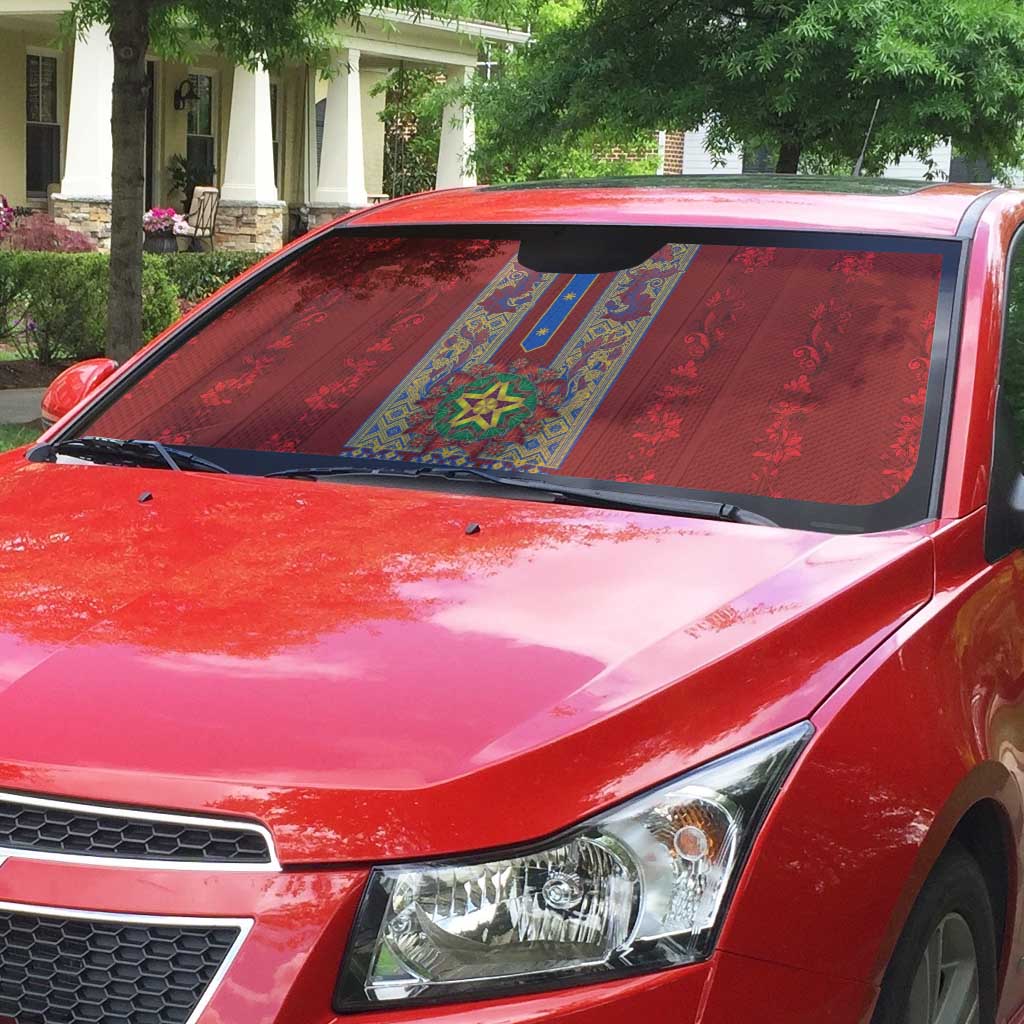 Philippines Christmas Auto Sun Shade Parol Xmas Barong Style - Wonder Print Shop