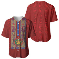 Philippines Christmas Baseball Jersey Parol Xmas Barong Style - Wonder Print Shop