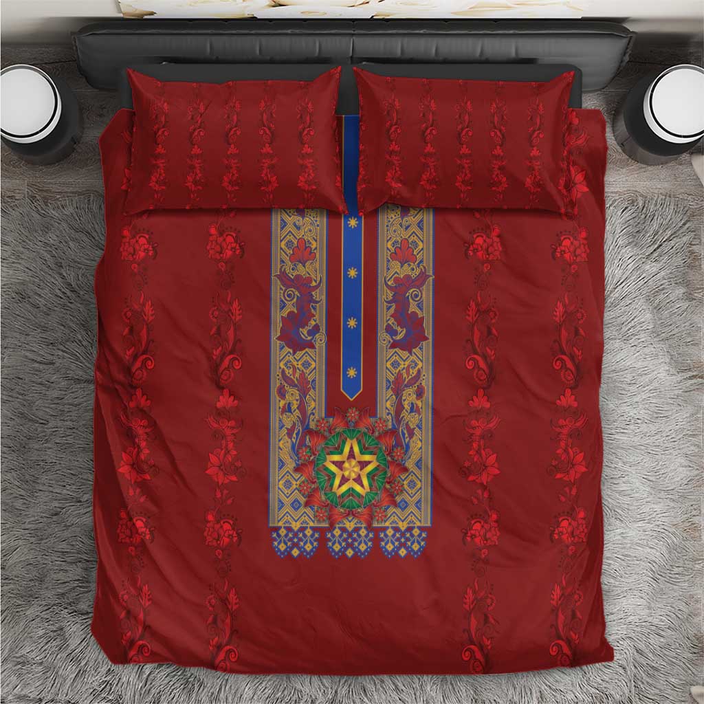 Philippines Christmas Bedding Set Parol Xmas Barong Style - Wonder Print Shop