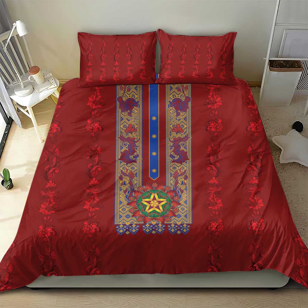 Philippines Christmas Bedding Set Parol Xmas Barong Style - Wonder Print Shop