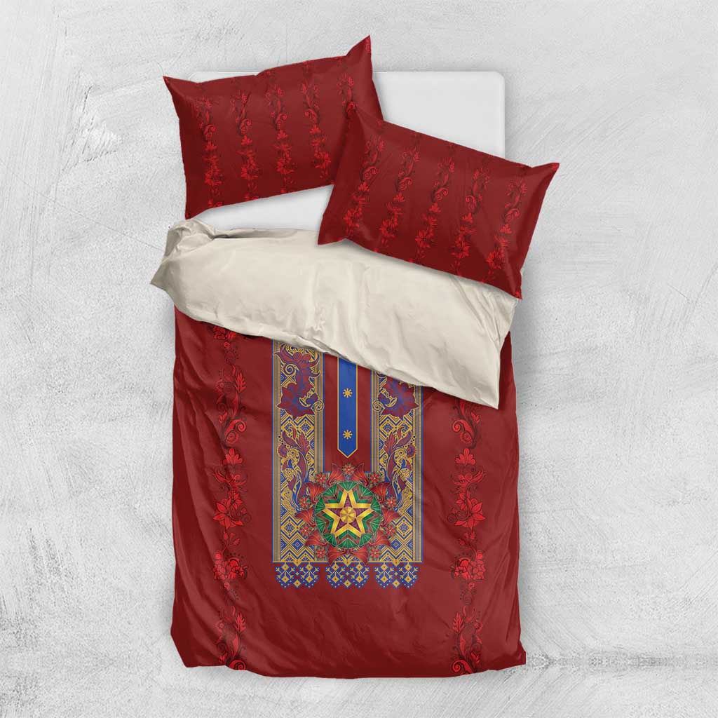 Philippines Christmas Bedding Set Parol Xmas Barong Style - Wonder Print Shop