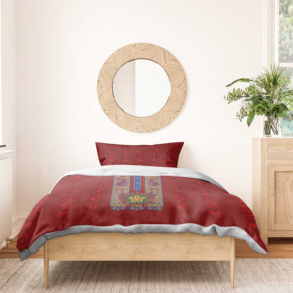 Philippines Christmas Bedding Set Parol Xmas Barong Style - Wonder Print Shop