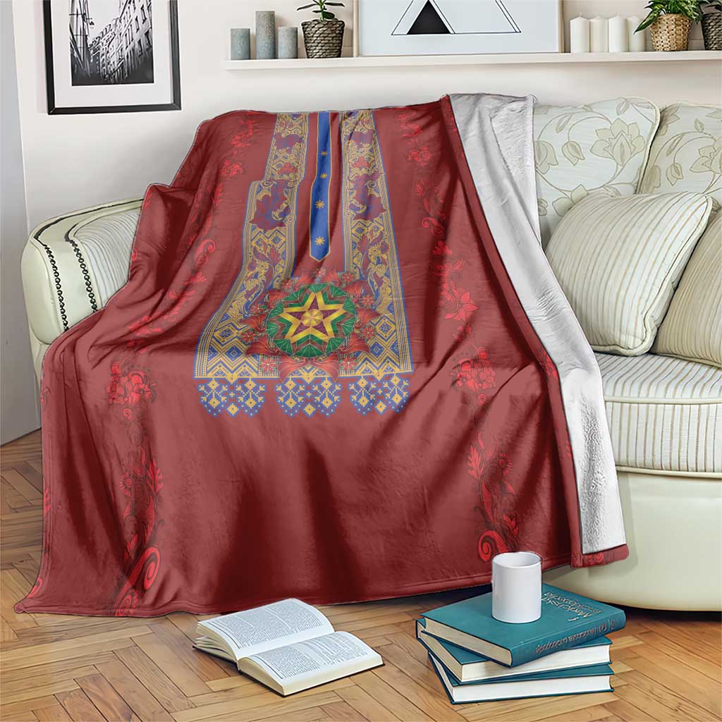 Philippines Christmas Blanket Parol Xmas Barong Style - Wonder Print Shop