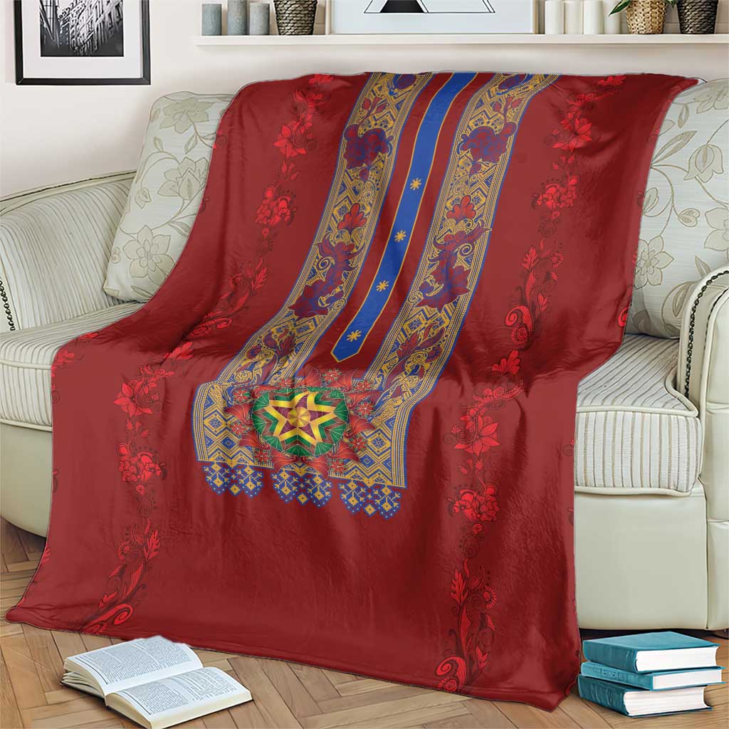 Philippines Christmas Blanket Parol Xmas Barong Style - Wonder Print Shop