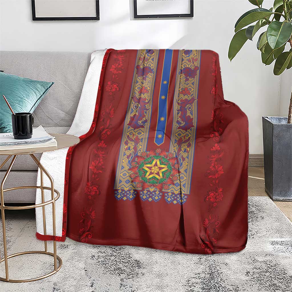 Philippines Christmas Blanket Parol Xmas Barong Style - Wonder Print Shop