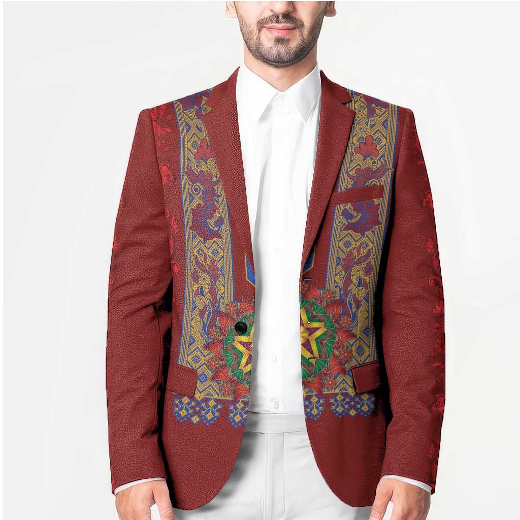Philippines Christmas Blazer Parol Xmas Barong Style - Wonder Print Shop