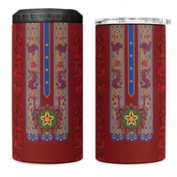 Philippines Christmas 4 in 1 Can Cooler Tumbler Parol Xmas Barong Style - Wonder Print Shop