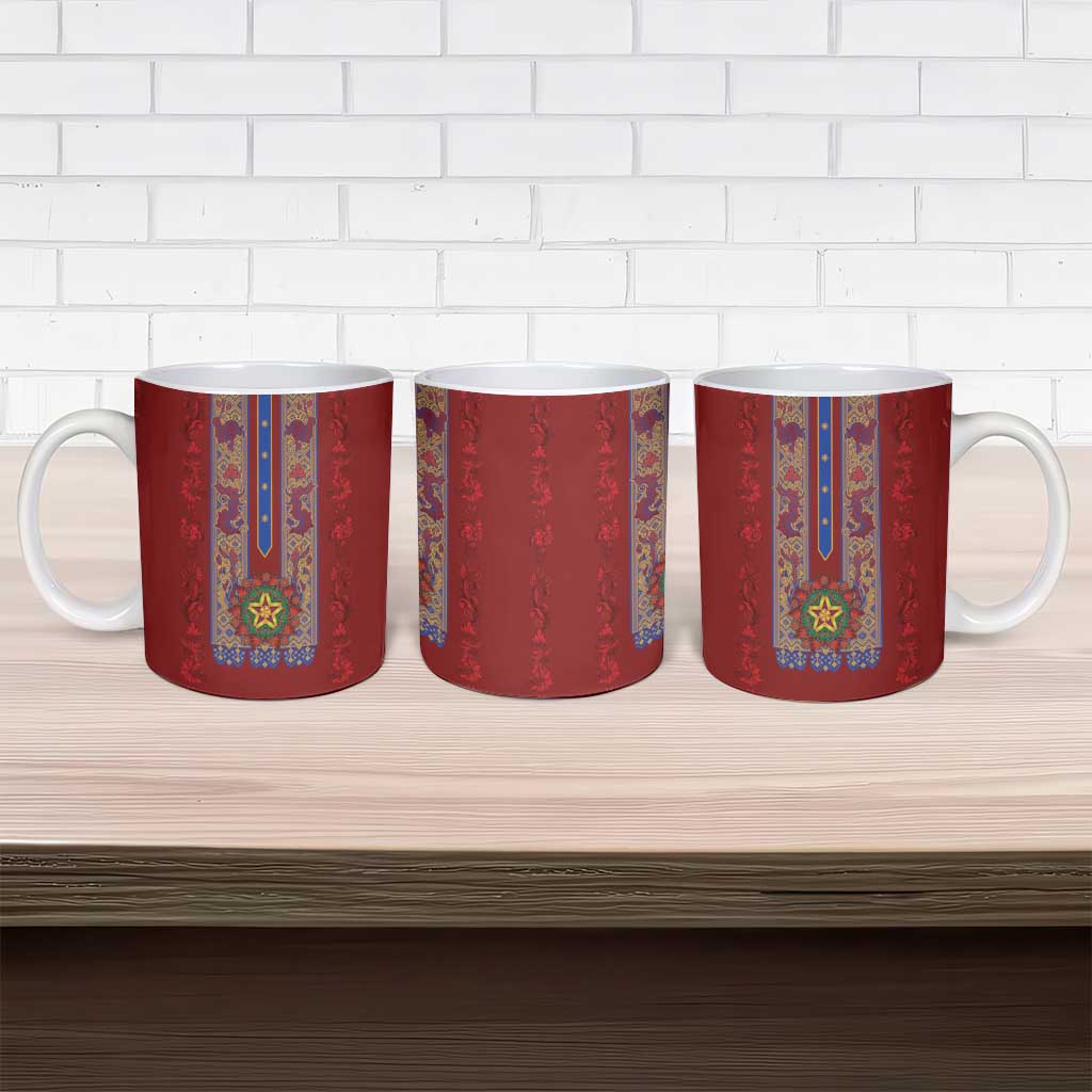 Philippines Christmas Ceramic Mug Parol Xmas Barong Style - Wonder Print Shop