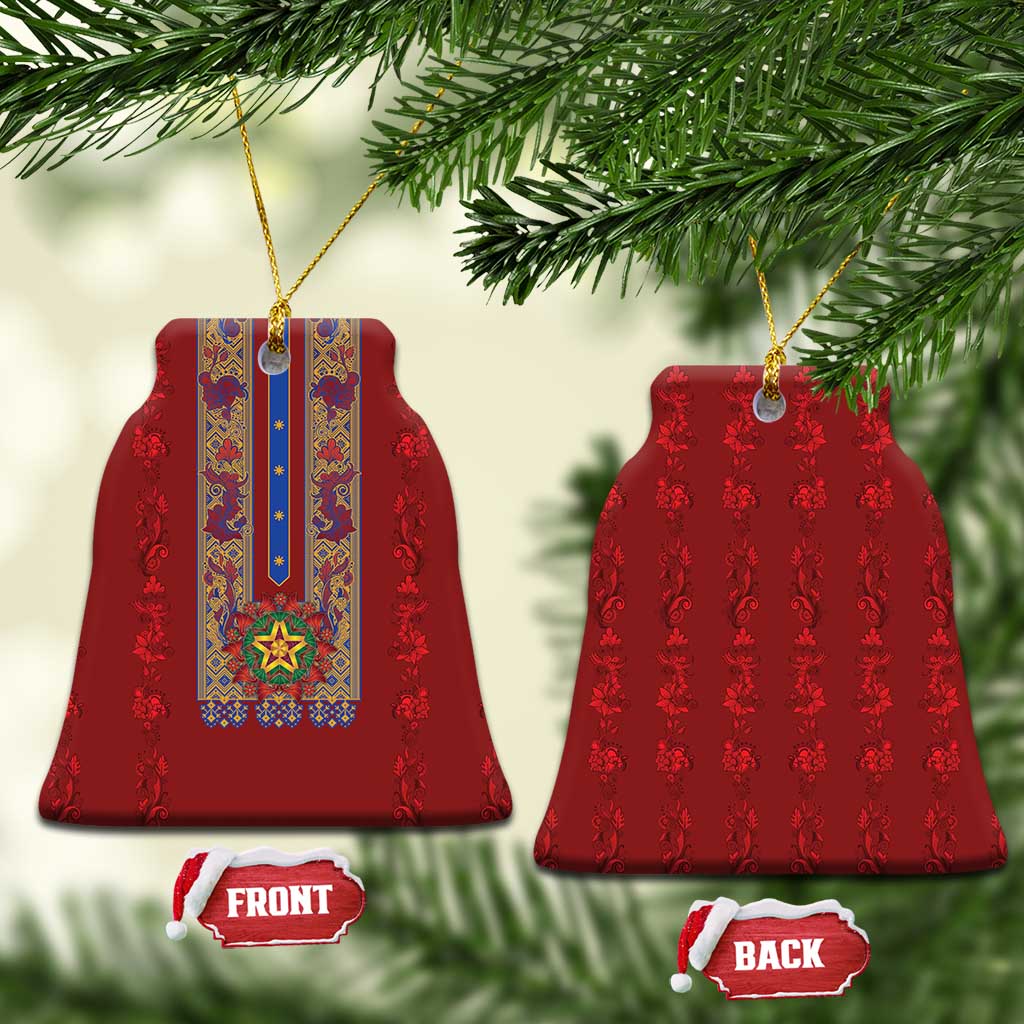Philippines Christmas Ceramic Ornament Parol Xmas Barong Style - Wonder Print Shop