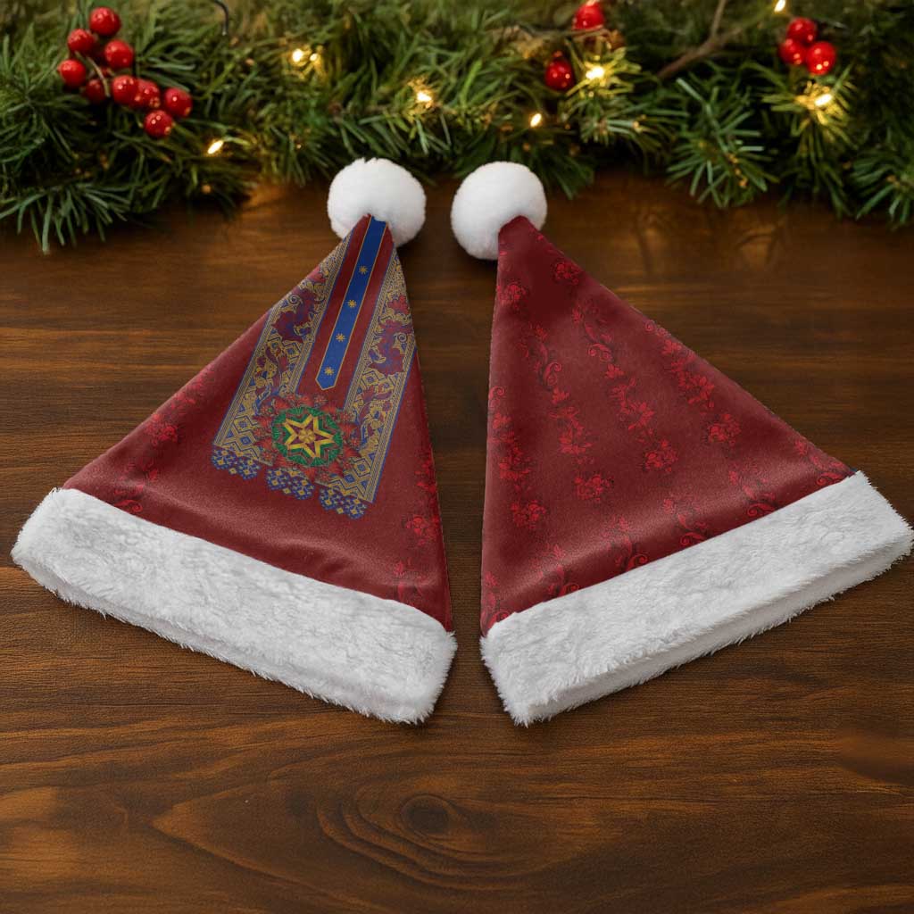 Philippines Christmas Santa Hat Parol Xmas Barong Style - Wonder Print Shop