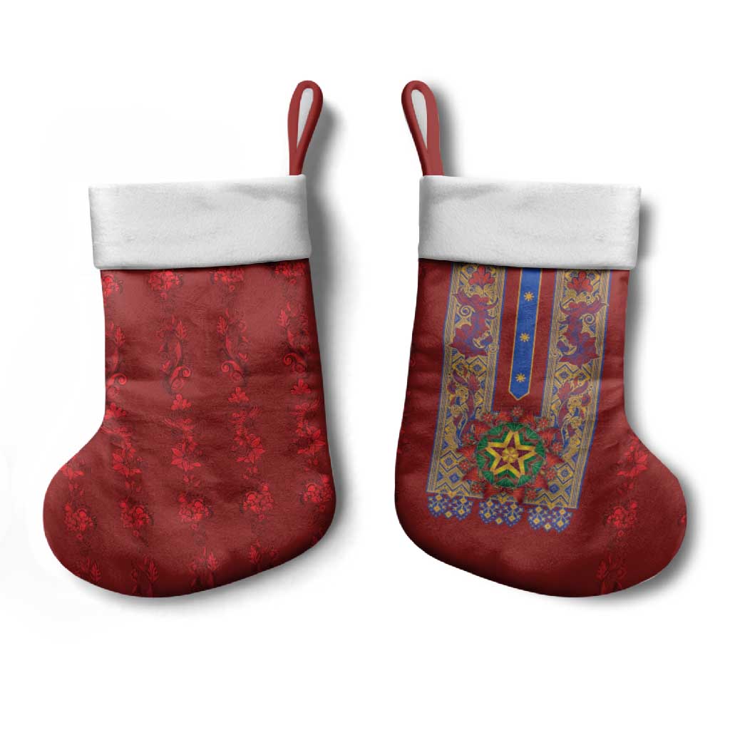 Philippines Christmas Stocking Parol Xmas Barong Style - Wonder Print Shop