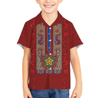 Philippines Christmas Family Matching Off Shoulder Maxi Dress and Hawaiian Shirt Parol Xmas Barong Style - Wonder Print Shop