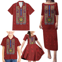 Philippines Christmas Family Matching Puletasi and Hawaiian Shirt Parol Xmas Barong Style - Wonder Print Shop