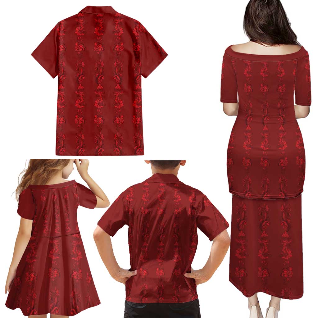 Philippines Christmas Family Matching Puletasi and Hawaiian Shirt Parol Xmas Barong Style - Wonder Print Shop