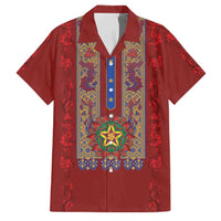 Philippines Christmas Family Matching Short Sleeve Bodycon Dress and Hawaiian Shirt Parol Xmas Barong Style - Wonder Print Shop