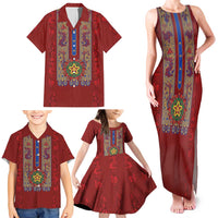 Philippines Christmas Family Matching Tank Maxi Dress and Hawaiian Shirt Parol Xmas Barong Style - Wonder Print Shop