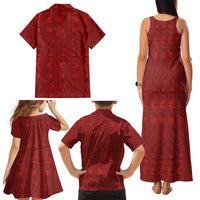 Philippines Christmas Family Matching Tank Maxi Dress and Hawaiian Shirt Parol Xmas Barong Style - Wonder Print Shop