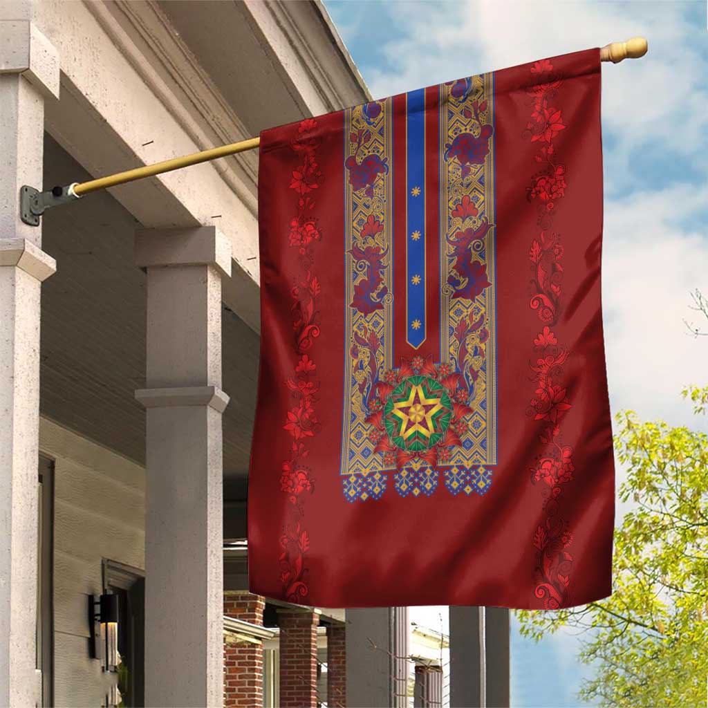 Philippines Christmas Garden Flag Parol Xmas Barong Style - Wonder Print Shop