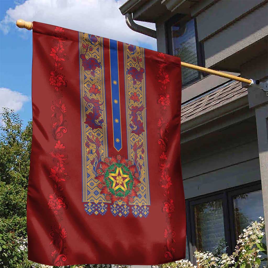 Philippines Christmas Garden Flag Parol Xmas Barong Style - Wonder Print Shop
