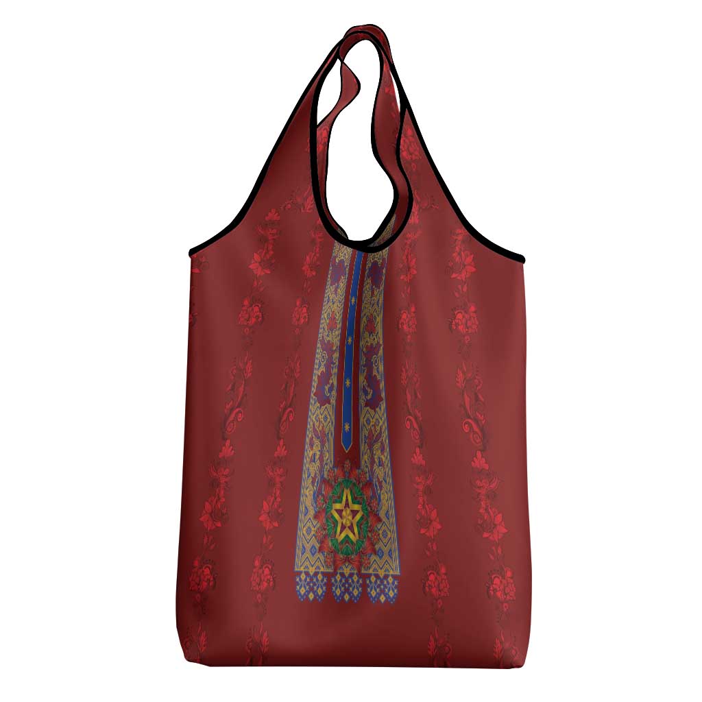 Philippines Christmas Grocery Bag Parol Xmas Barong Style - Wonder Print Shop