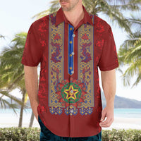 Philippines Christmas Hawaiian Shirt Parol Xmas Barong Style - Wonder Print Shop