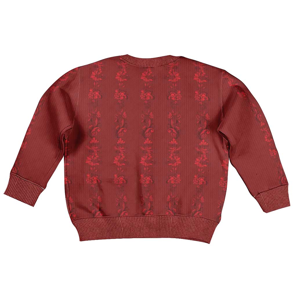 Philippines Christmas Kid Ugly Christmas Sweater Parol Xmas Barong Style - Wonder Print Shop
