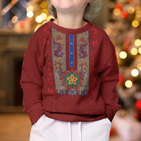 Philippines Christmas Kid Ugly Christmas Sweater Parol Xmas Barong Style - Wonder Print Shop