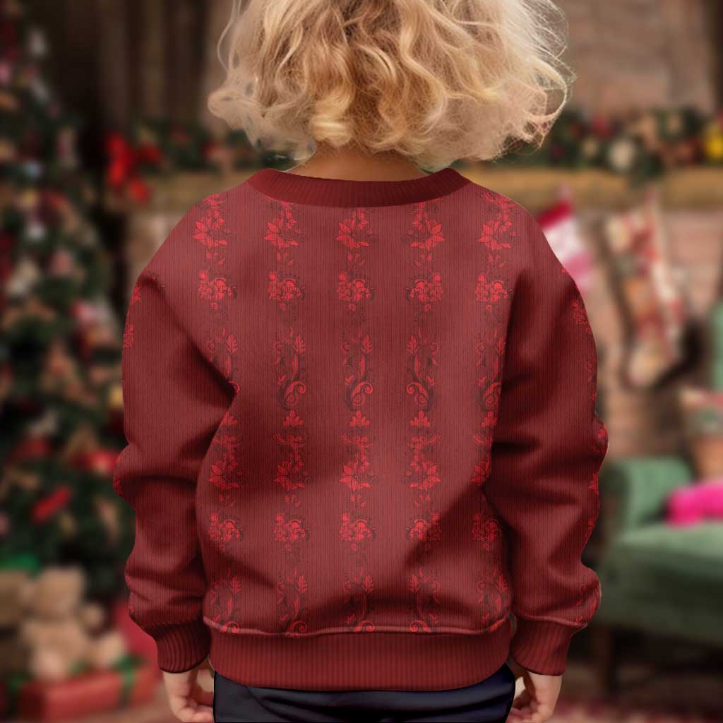 Philippines Christmas Kid Ugly Christmas Sweater Parol Xmas Barong Style - Wonder Print Shop