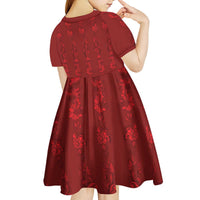 Philippines Christmas Kid Short Sleeve Dress Parol Xmas Barong Style - Wonder Print Shop