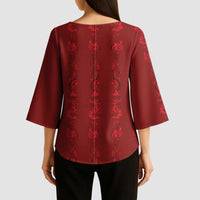 Philippines Christmas Kimono Sleeve Blouse Parol Xmas Barong Style - Wonder Print Shop