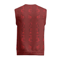 Philippines Christmas Knitted V-Neck Vest Parol Xmas Barong Style - Wonder Print Shop