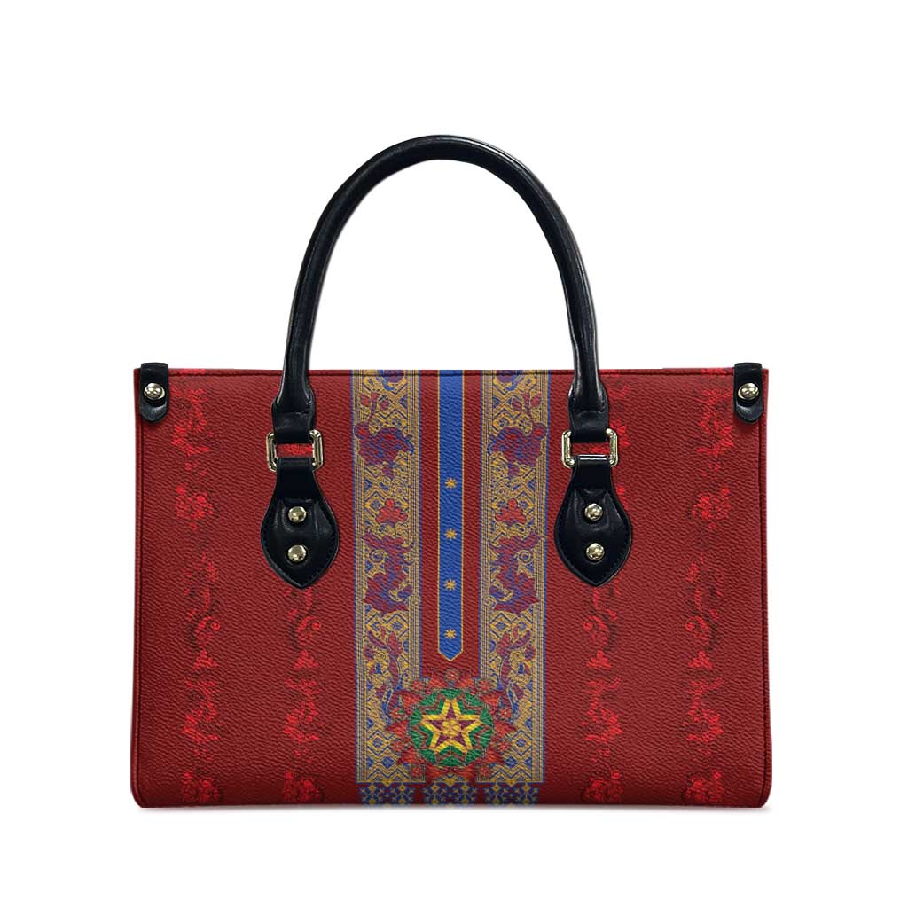 Philippines Christmas Leather Bag Parol Xmas Barong Style - Wonder Print Shop
