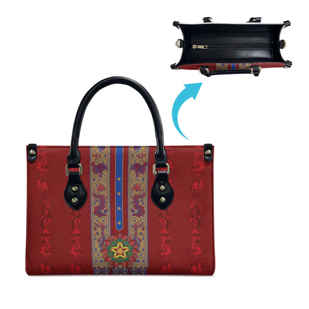 Philippines Christmas Leather Bag Parol Xmas Barong Style - Wonder Print Shop