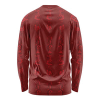 Philippines Christmas Long Sleeve Shirt Parol Xmas Barong Style - Wonder Print Shop