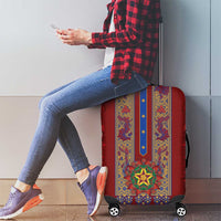 Philippines Christmas Luggage Cover Parol Xmas Barong Style - Wonder Print Shop