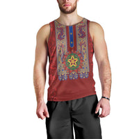 Philippines Christmas Men Tank Top Parol Xmas Barong Style - Wonder Print Shop