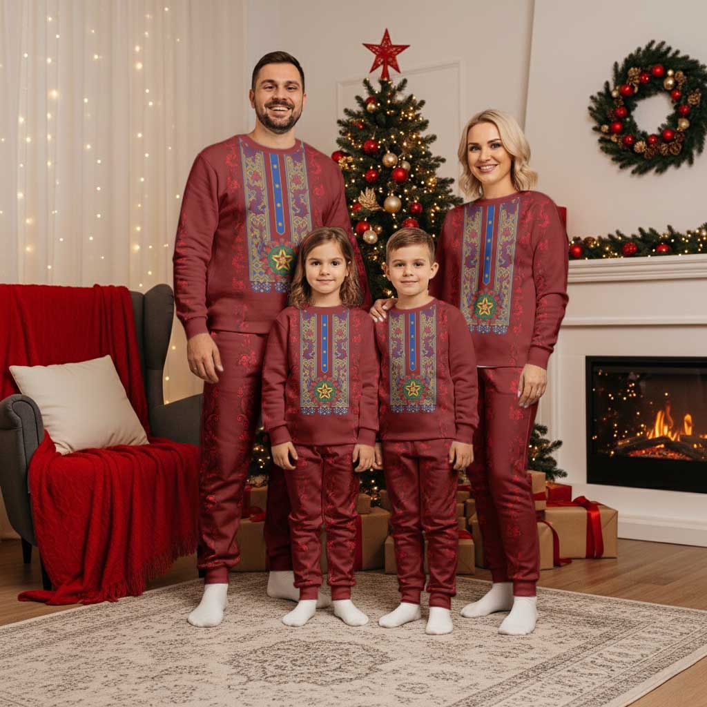 Philippines Christmas Pajama Set Parol Xmas Barong Style - Wonder Print Shop