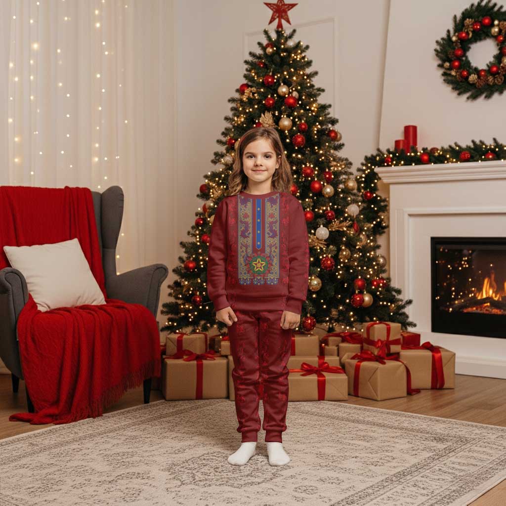 Philippines Christmas Pajama Set Parol Xmas Barong Style - Wonder Print Shop