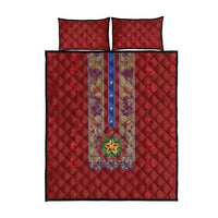 Philippines Christmas Quilt Bed Set Parol Xmas Barong Style - Wonder Print Shop