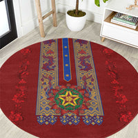 Philippines Christmas Round Carpet Parol Xmas Barong Style - Wonder Print Shop