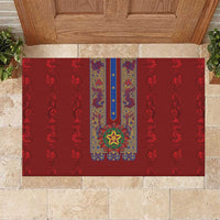 Philippines Christmas Rubber Doormat Parol Xmas Barong Style - Wonder Print Shop
