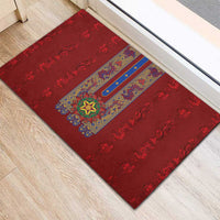 Philippines Christmas Rubber Doormat Parol Xmas Barong Style - Wonder Print Shop