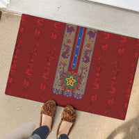 Philippines Christmas Rubber Doormat Parol Xmas Barong Style - Wonder Print Shop